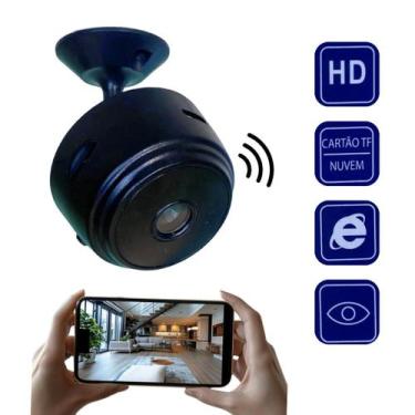 Imagem de Mini Camera Espiã de Segurança HD Wi fi Acesso por Aplicativo - Atomo