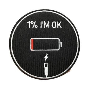 Imagem de Patches De Bordado De Caveira Punk Preto E Branco Para Roupa, Termocol