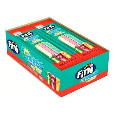 Imagem de Bala Fini Tubes Três Cores Display 12 Unidades De 17g