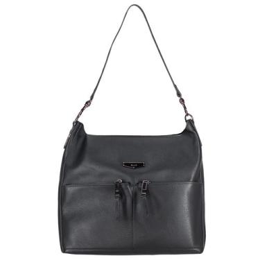 Imagem de Bolsa Feminina Ellus Casual Hobo Bag Utilitary, Preto, Único
