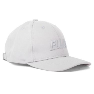 Imagem de Boné Masculino Ellus Italic Casual Aba Curva Ajustável Bordado, Prata,