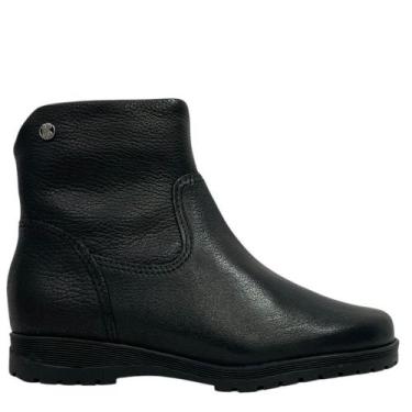 Imagem de Bota Feminina Cano Curto Bottero Coturno em Couro 369207, Preto, 36