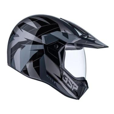 Imagem de Capacete Moto Bieffe 3sport Hills Masculino Feminino, 58, Grafite Bril