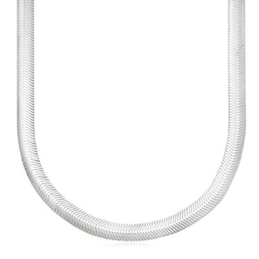 Imagem de Colar 6,3mm Feminino de Prata 925 Choker Rabo de Rato Chapada 40cm de 