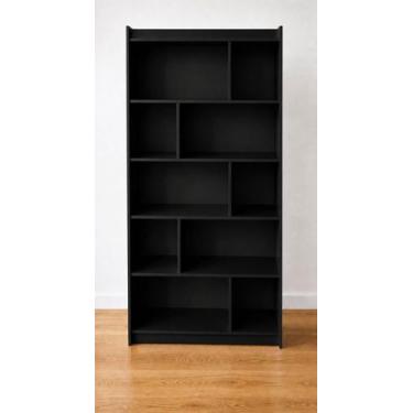 Imagem de Estante Meia Colméia 100% Mdf Preto - Suprema Móveis