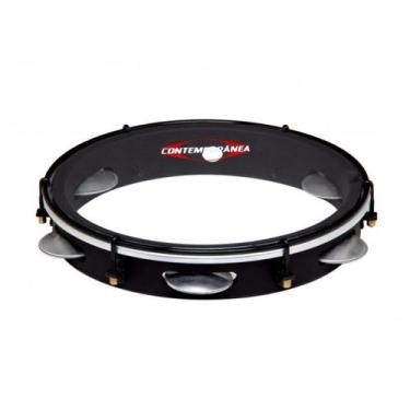 Imagem de Pandeiro Contemporânea 10" 82LBK Nylon Light Transparente - Preto