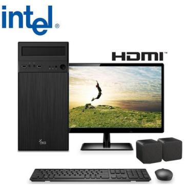 Imagem de Computador com monitor 15,6 intel dual core 2gb 500gb 3green, Preto