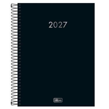 Imagem de Agenda 2027 Tilibra Espiral Napoli 200x275mm c/200fls Preta