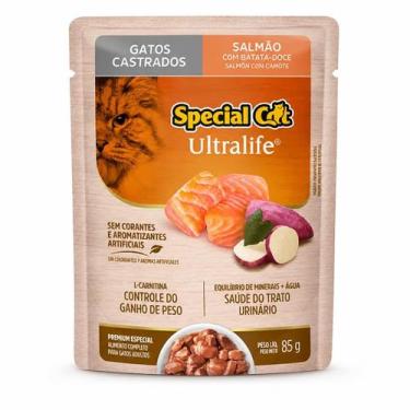 Imagem de Sachê Alimento Úmido Special Cat Ultralife Adultos Salmão 85g - GERAL