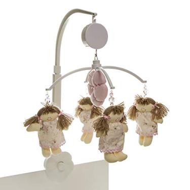 Imagem de Potinho de Mel Móbile Musical Bonequinha Berço Quarto Bebê Menina Rosa