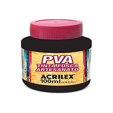 Imagem de Tinta PVA, Acrilex, Fosca, Preto, 100 ml
