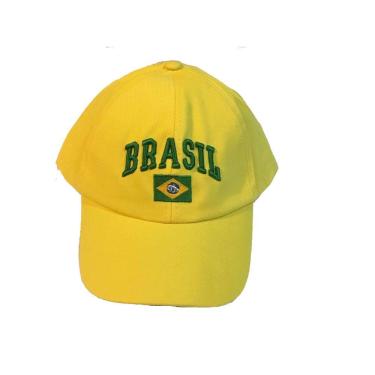 Imagem de Boné da bandeira do Brasil Amarelo