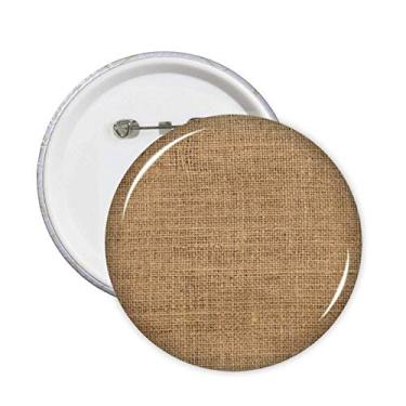 Imagem de Emblema abstrato de tecido de linho kahki, broches, emblema, acessório, decoração, 5 peças