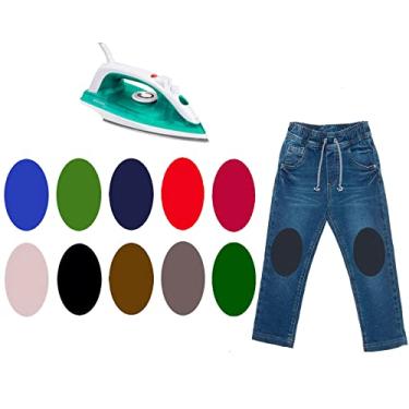 Imagem de 1 Par Joelheiras Termocolante Reforço Calça Infantil - Joelheira (Verde)