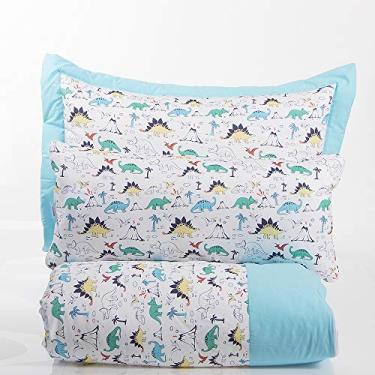 Imagem de Biramar Baby Kit Cama Solteiro 3 Peças Dinossauro Dos Bês (Colchão 1.88 X 0.88) Multicor Pacote De 3