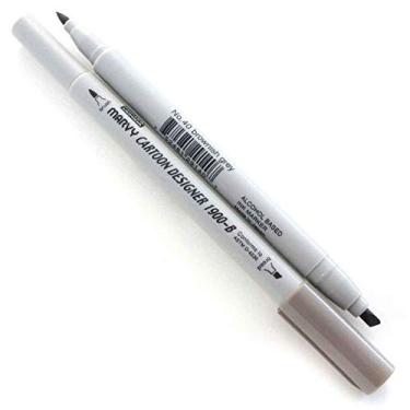 Imagem de Caneta Marcador Artístico Marvy Uchida Cartoon Designer Ponta Dupla no. 40 Brownish Grey 1900-B