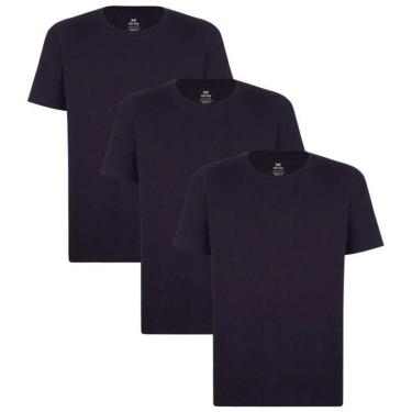 Imagem de Kit Camisetas Básicas Hering Manga Curta Masculina 3 Peças-Masculino