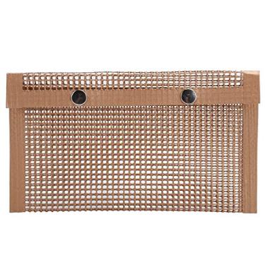 Imagem de Saco de PTFE para churrasco, saco de grelha, saco de grelhar para piquenique para grelhar, para assar pão, cachorro-quente, hambúrguer 24 x 14 cm carvão, gás fácil de