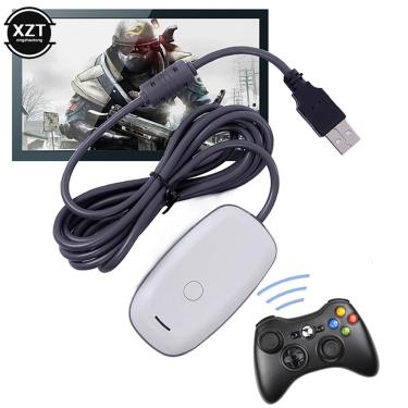 Imagem de Receptor de jogos sem fio USB  Conversor Gamepad  Adaptador PC  Xbox 360  Xbox 360  Windows XP  7