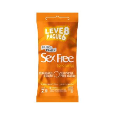 Imagem de Preservativo Sex Free Prolong 8 Unidades
