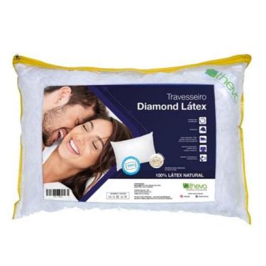 Imagem de Travesseiro Diamond Látex 50x70 - Proporciona Alinhamento Perfeito da 