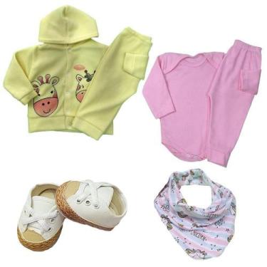 Imagem de Kit 6 Pçs Roupa Bebê Masculino Feminino Barato Luxo Inverno - Koala Ba