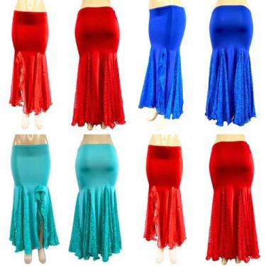 Imagem de Encomenda 30 Dias Saia Sereia Malha Dança do Ventre - Atelier Patricia