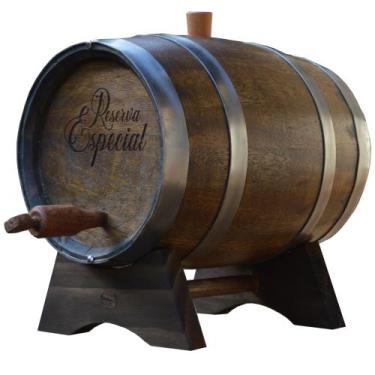 Imagem de Barril Carvalho 5 Litros Tonel Cachaça Envelhecido Premium - Barril Br