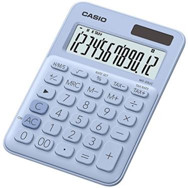 Imagem de CALCULADORA DE MESA 12 DIGITOS MS20UC AZUL CLARO CASIO