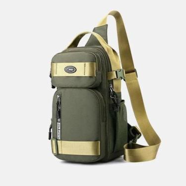 Imagem de Bolsa Transversal Masculina Impermeavel Antifurto Unissex Carnaval Pas