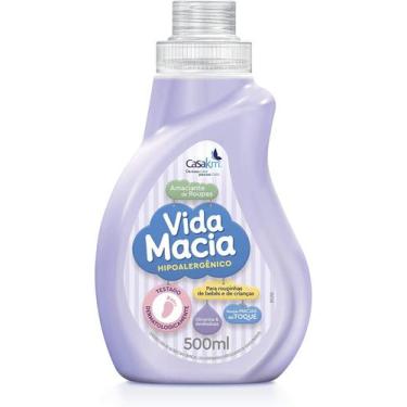 Imagem de Kit 2 Amaciante De Roupas Vida Macia Baby Amêndoa 500ml - Casa Km