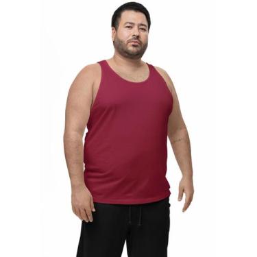 Imagem de Camiseta Regata Tamanho Especial Plus Size G2 - BLACKCHIC, Vinho, G2