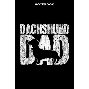 Imagem de Notebook Dāchshūnd Dād Wiēnēr Fāthēr Fāthērs Dāÿ Vintāgē Gift Nicē: 6" x 9", over 100 pages/Lined Journal,Appointment,Task Manager,Money,Stylish Paperback