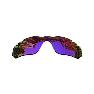 Imagem de Vonxyz Substituição para óculos de sol Oakley Radar Edge Ventilado - Várias opções, Violet Mirrorcoat Polarized, 0