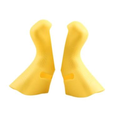 Imagem de Vaveren 2pcs shifter freio de alavanca capa, alavanca de freio de bicicleta de estrada para R5 R7 R9 RX, Amarelo