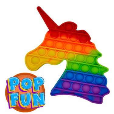 Imagem de Pop It Unicórnio Yestoys Arco-íris Fidget Brinquedo Anti Stress - Pop 