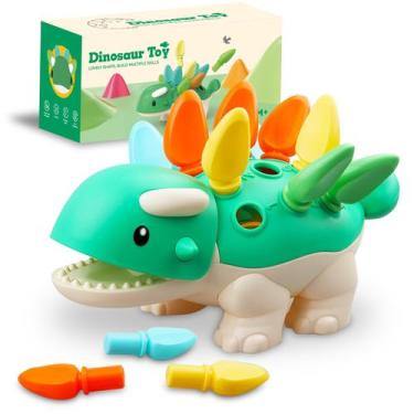 Imagem de Jogo de dinossauro Sibalohan da Montessori Toys para crianças de 1 a 4