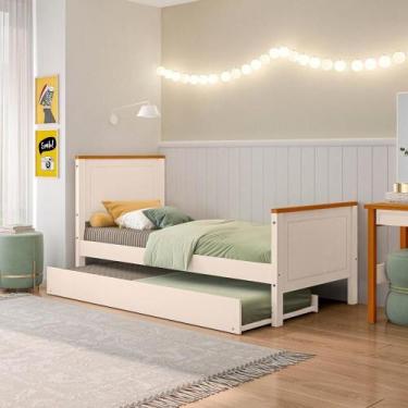 Imagem de Bicama Solteiro Juvenil Ananda Casatema Off White/Mel