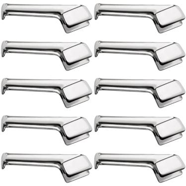 Imagem de Kit 10 Pegadores 18cm para Servir Inox Macarrão Salada Comida Servir Restaurantes Buffets Taumer