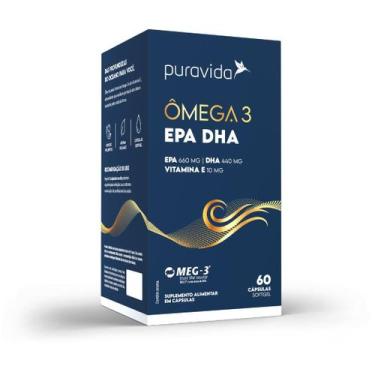 Imagem de Ômega 3 EPA DHA  - Pura Vida, 60 Capsulas