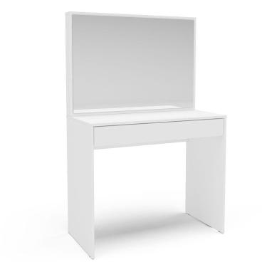 Imagem de Penteadeira Virgínia 1 Gaveta Com Divisória Politorno Branco