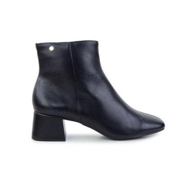 Imagem de Bota Feminina Solis Brasil Cano Baixo Caseinado Preta 1435B-Feminino