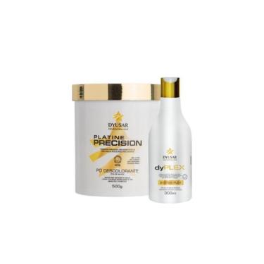Imagem de Kit Descoloração Profissional Pó Descolorante Branco E Plex - Dyusar C