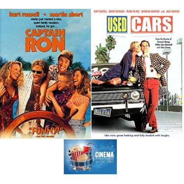 Imagem de Burns Vista Carros Usados E Capitão Ron Kurt Russell Comédia Clássica Dupla Conjunto De 2 Dvds Inclui Cartão Arte Do Filme