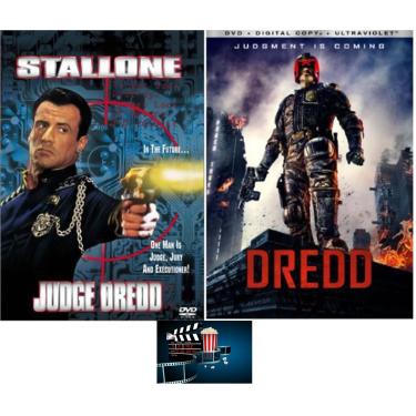 Imagem de Burns Vista Juiz Dredd - Filme Duplo O Original E Conjunto De 2 Dvds Com Cartão Arte Do Take