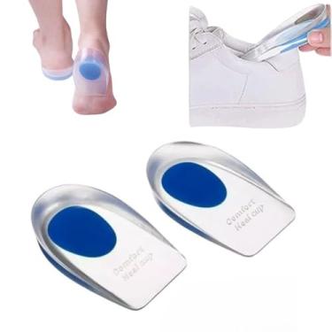 Imagem de Palmilhas Ortopédicas Calcanheira em Silicone | Protetora de Calcanhar para Conforto em Sapatos e Calçados | Alívio de Dores Esporão Calcâneo Fascite Plantar ou Dor no Calcanhar | Tamanho Único