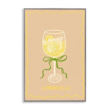 Imagem de Stupell Industries Limoncello com fita cinza emoldurado Giclée Art Design por Florentina Dolci, 40,6 x 61 cm