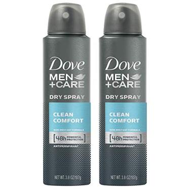 Imagem de Dove Masculino + Cuidados com Spray Seco Antitranspirante, Clean Comfort 107 g (2 peças)