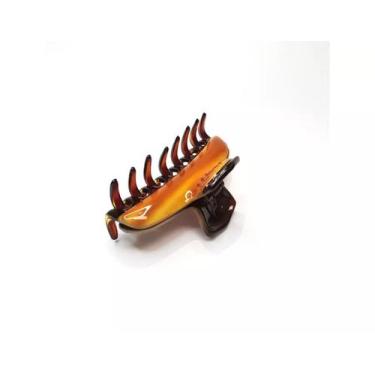 Imagem de Prendedor Tigre de acetato 10,0 x 5,0 cm - Musa Kalliopi, Marrom amare