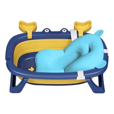 Imagem de Banheira Ofurô Dobrável Compacta C/ Cama Flutuante Para Bebê - Tibaby,